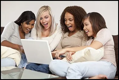 Women Looking at Laptop